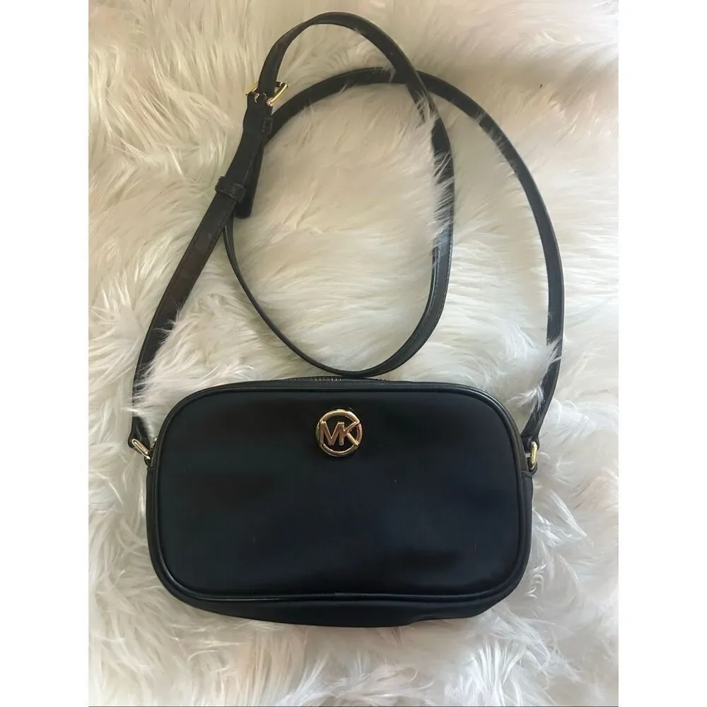 Michael Kors canvas black Crossbody bag stylish going out Crossbody